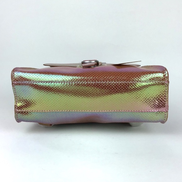 Dr. Martens Iridescent Pink Leather Mini Backpack - Picture 7 of 11